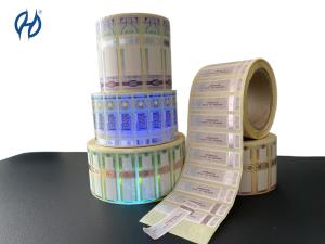 Quality Security Paper Adhesive Custom Wine Tax Stamp Holographic Anti Counterfeit Design wholesale