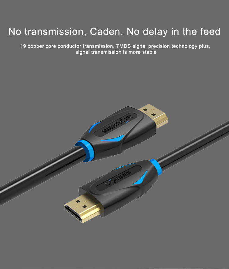 5.5mm OD Audio Video Hd 3d 1080P HDMI Cable 4k 1.5M Fast Transmission