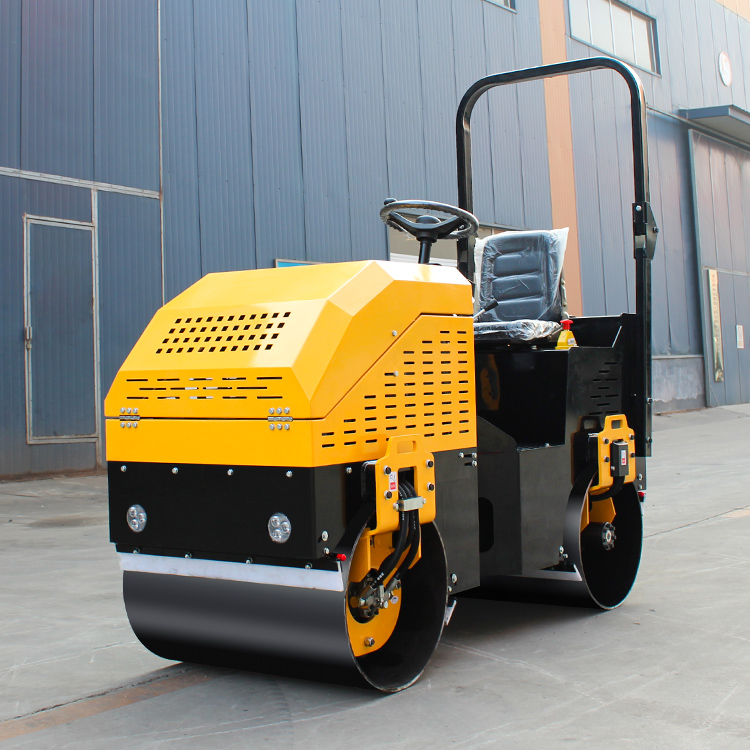 1 Ton Vibrating Tandem Compactor Ride On Road Roller Mini Asphalt Road Compactor Roller