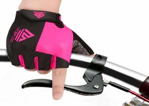 Quality Breathable Workout Hand Gloves , Comfortable Girls Bicycle Cycling Gloves wholesale