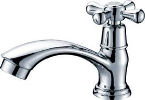 Quality Brass Chrome Plated Single Cold Water Faucet Basin Tap with One Handle , HN-5A30 wholesale
