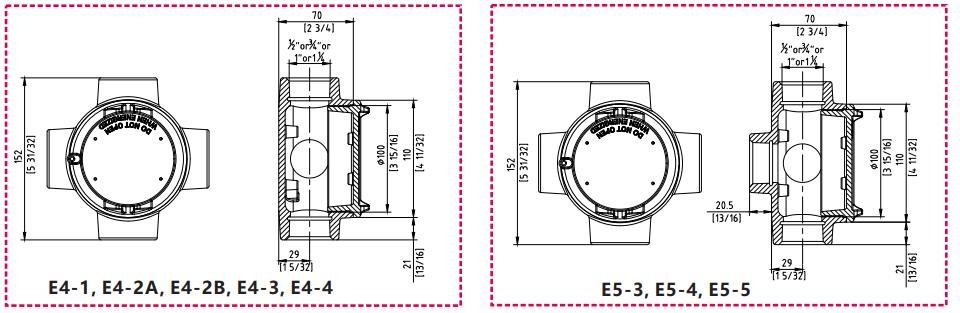 UL IP66 Stainless Steel Explosion Proof Junction Box