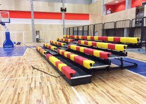 Quality Manually Operated Telescopic Tribunes With Anti - Slip Plywood Deck / Polymer Bench wholesale