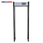 LCD Screen Door Metal Detector 6 Zones Multiple Frequency For Museum / School /