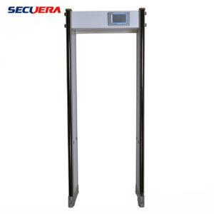 Quality LCD Screen Door Metal Detector 6 Zones Multiple Frequency For Museum / School / Airports wholesale