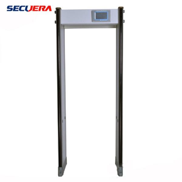 LCD Screen Door Metal Detector 6 Zones Multiple Frequency For Museum / School /