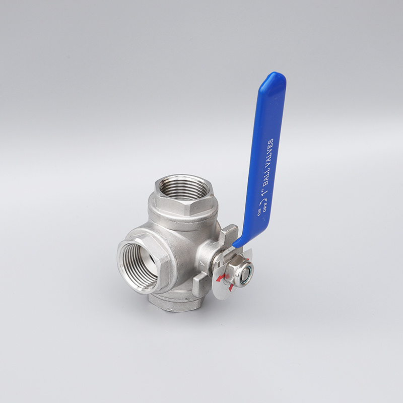 DN15-DN100 L-Type Three Way SS304 Ball Valve