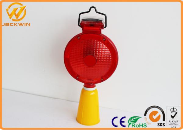 Solar Powered Red Traffic Safety Equipment LED Flashing Traffic Warning Lights
