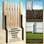 Farm Fence Heavy Duty Steel Fence Post Repair Stakes with Powder Coated Coated
