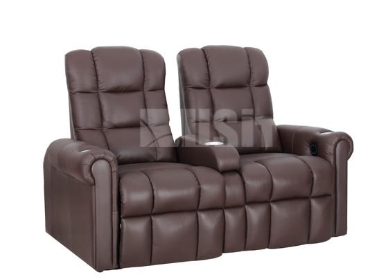 Custom Leather Electric Recliner Couch Home VIP Lounge Chair With Heat Seat