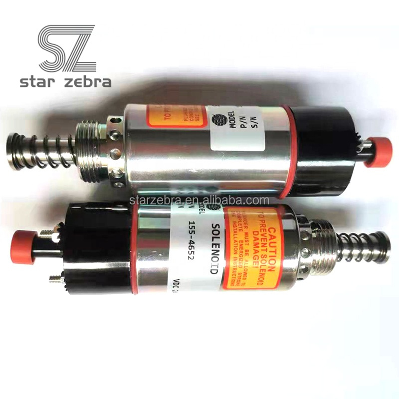 E320B E325 Excavator Engine Model 1554652 Diesel Engine Spare Parts Shut Down Solenoid Stop Solenoid Valve for Supply
