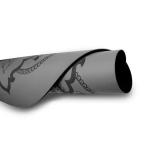 Round Type Non Slip Custom Printed Fitness Gym Sports 4 mm Natural Rubber PU