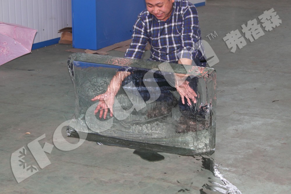 135kg Per Block Direct Refrigeration Ice Block Machine for Transparent Ice Production