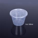 Food Grade PP 500ml Disposable Plastic Food Tray