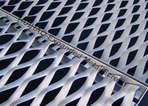 Quality Building Expanded Metal Mesh Facades, 1200X2400MM Frame Aluminum Curtain Walls wholesale