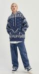 Crocheted Curly Hemmed Men'S Loose Jeans Street Style