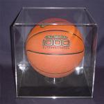 Acrylic Clear Basketball Display Case Counter top Plexiglass Football Cube