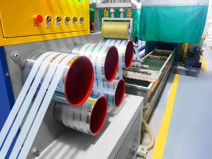 Servo Motor Wiring Strapping Band Winding Machine for Paper Tube ¢406mm * 150mm of PET packing belt automatic winder