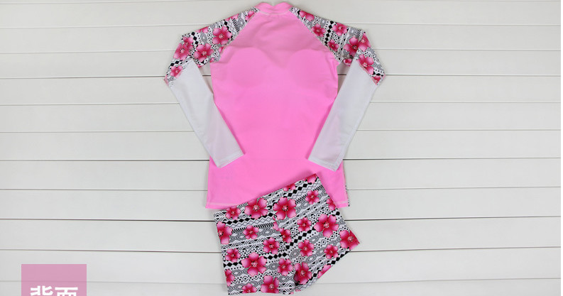 2019 UV Protection Swimming suit for women long sleeve and legs swimwear shorts pants set beach surf clothes swimsuit