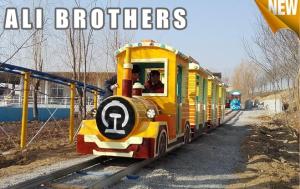 Quality Outdoor Amusement Equipment Tourist Electric Train Games New Design Track And Trackless Train wholesale