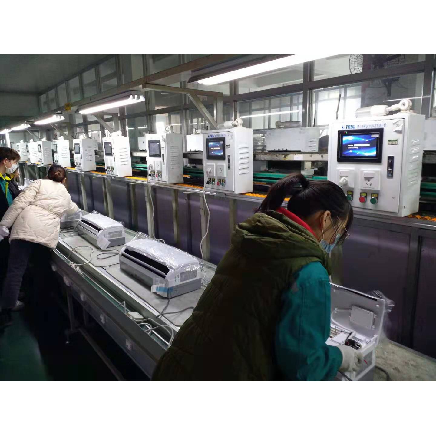 CE Energy Storage Air Conditioner Assembly Line With PLC Controlled System