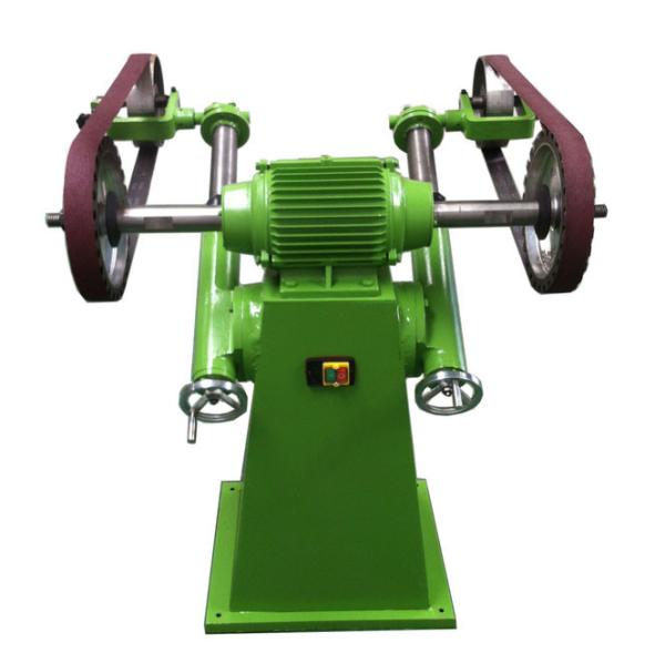 Smooth / Bright Semiautomatic Wheel Polishing Machine Clean Casting Riser 1100