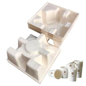 Quality Compostable Paper Packaging , Sugarcane Moulded Cardboard Packaging wholesale