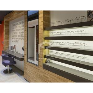 Quality EPE Foam Eyewear Optical Shop Display Cabinets 16mm MDF Free Standing Rack wholesale