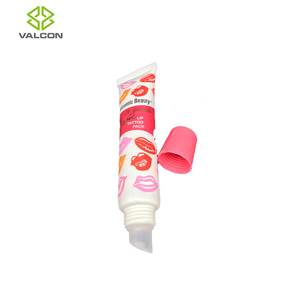 15 ML Empty Lip Balm Tubes , Cosmetic Tube Packaging Pink Screw Cap