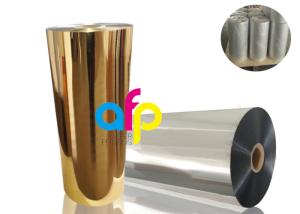 Quality Gold Metalized Plastic Film , Moisture Proof Opaque Metallized Polyester Film wholesale