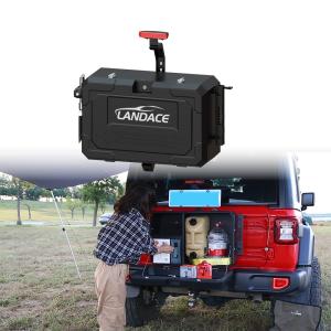 Quality Off Road Accessories AL6063-T6 Tail Gate Rear Door Outside Storage Tools Box for Jeep wholesale