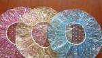 PE Clear Disposable Shower Caps , Disposable Plastic Hair Caps For Hotel /