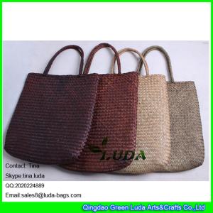 Quality LUDA handmade girl summer beach female bag rattan straw bags woven handbag tote wholesale
