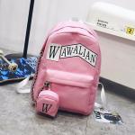 Schoolbag female han edition hits color street backpacks college wind schoolbag