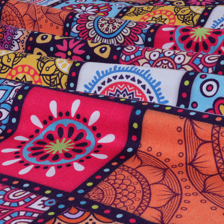 Sand Proof Sublimated Beach Towels Foldable Easy Storage Space Saving