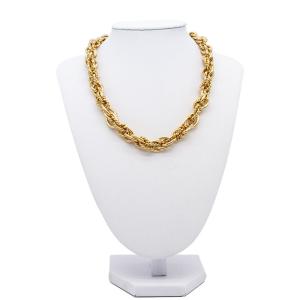 Quality Gold Fashion Jewelry Necklaces Twist Design Smooth Surface Jewelry wholesale