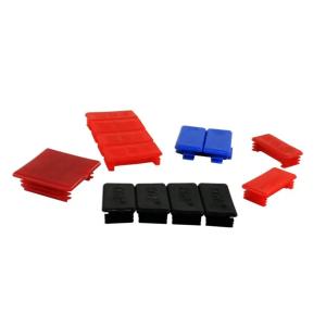 Quality Square Pvc Pipe End Caps 41x41 41x21 41x62 Interpolant Plug Cap Cover wholesale