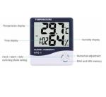 Temperature Humidity Meter Digital Thermometer Hygrometer Weather Station Alarm