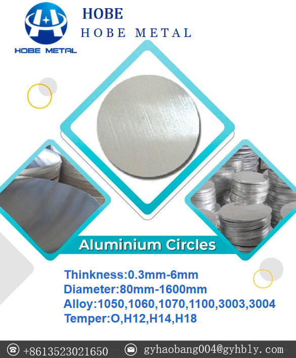 1050 1060 80mm Aluminium Round Circles Discs Blanks For Cookware Utensils