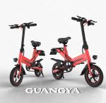 48V Lithium Battery Foldable Electric Bike Equipped With HD Liquid Crystal