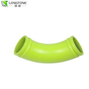 Quality Bend Sany Concrete Pump Parts , Cast Twin Wall Elbow DN125 X R1000/500 X 45 wholesale