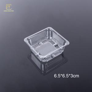 Quality PET Dessert Bread 6.5*6.5*3cm Plastic Pastry Packaging wholesale