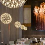 LED Creative restaurant chandelier led chandelier ball spark Nordic minimalist