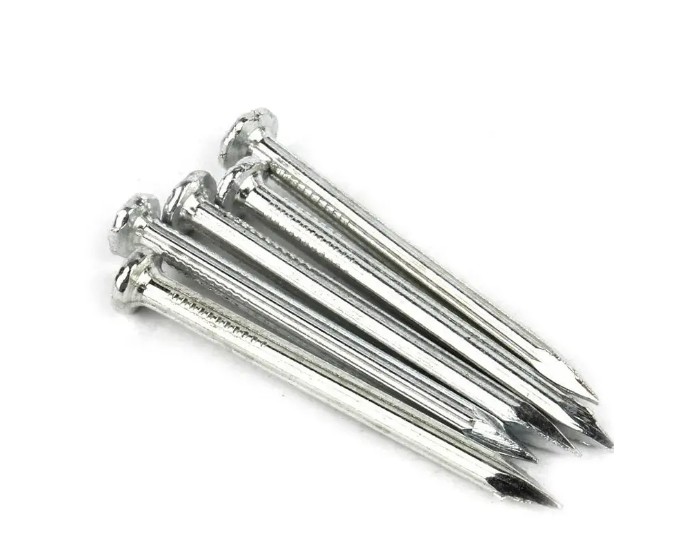 Carbon Hardened Steel Concrete Nails For Construction Bulk / Box Packing