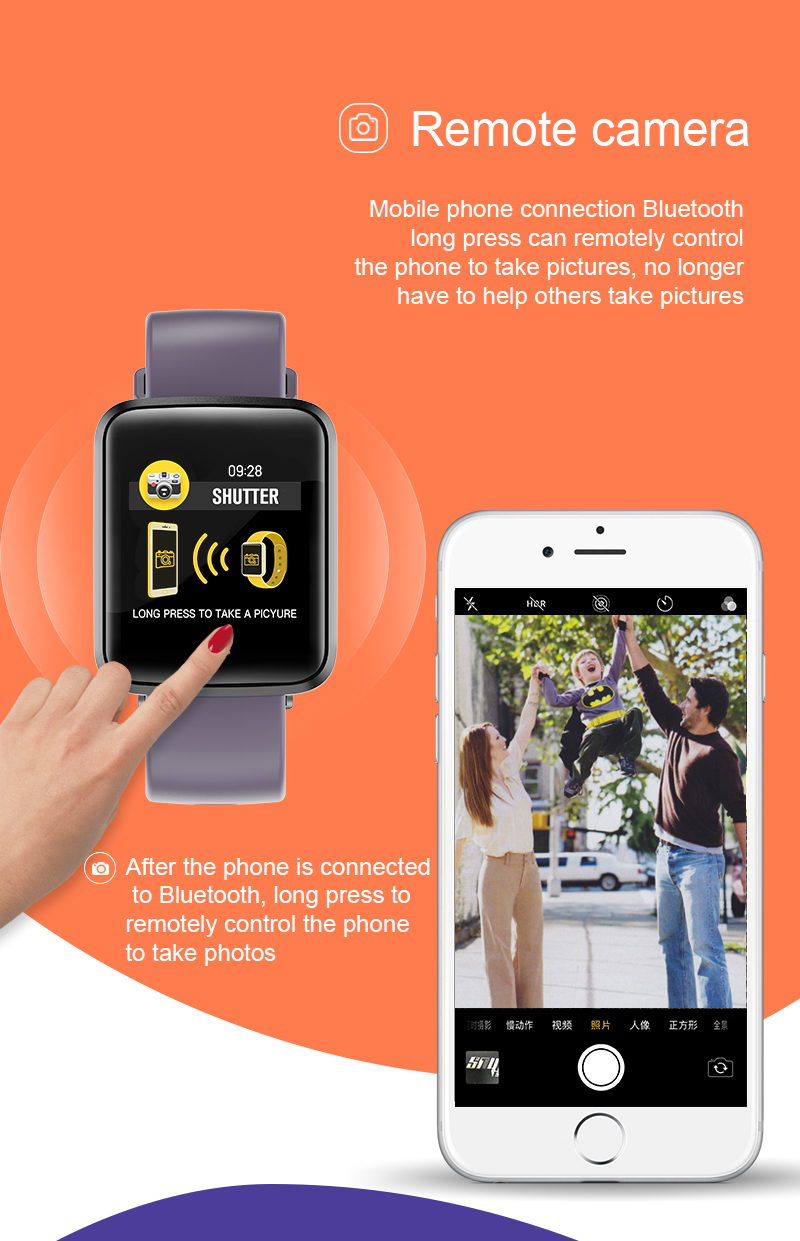 H19 Sports Watch 1.3" OLED 240*240 resolution RFID Kids Waterproof Smartwatch Medical Equipments Thermometry
