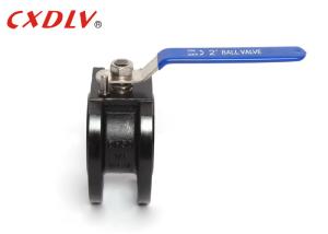 Quality WCB Carbon Steel Wafer Thin Flanged Ball Valve with Stainless Steel Handle wholesale