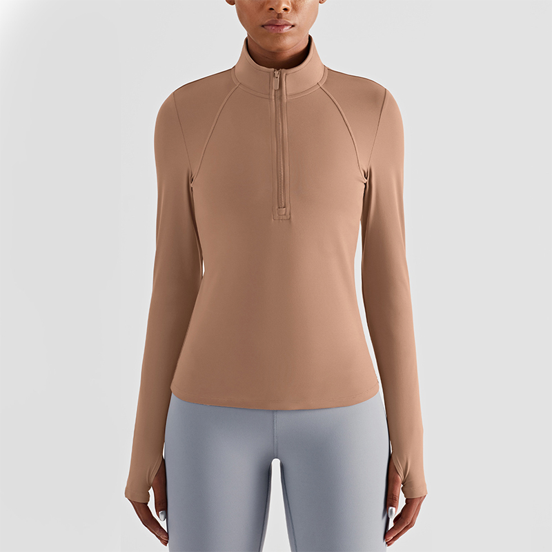 Oem Factory Manufacturer Custom Logo Stand Collar Half Zip Football Tracksuits Yoga Jogging Shirt