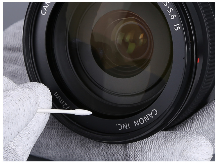 Paper Handle White Cotton Bud Swab Round Head For Cosmetic Cleaning