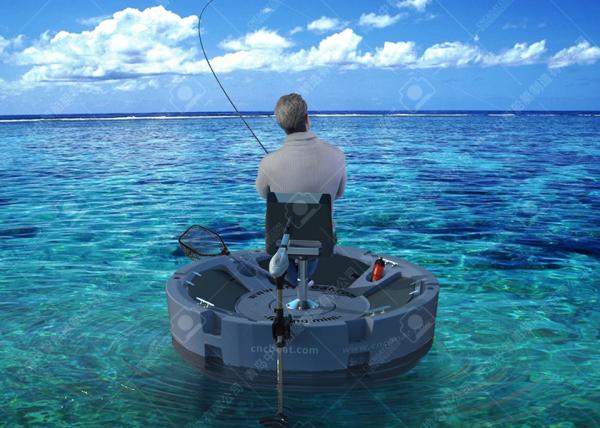 Park 360 Degree Plastic Pond Boat Smooth Flexible Driving 56kgs / 123Lbs Hull