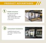Villa Living Standard Luxury Modular 2 Bedroom Expandable Container House with
